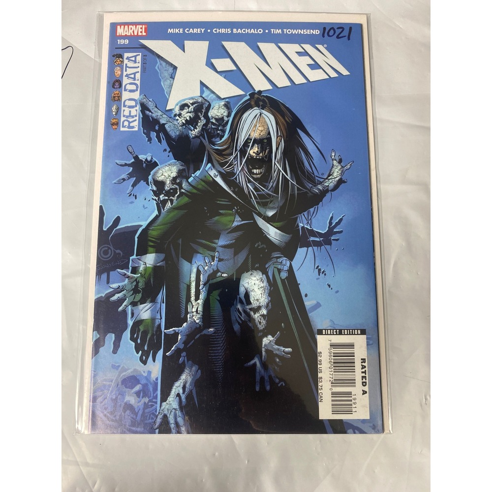 Marvel X-Men 199 Red Data Part 3 of 3 Mike Carey Chris Bachalo 2007 Comic Book